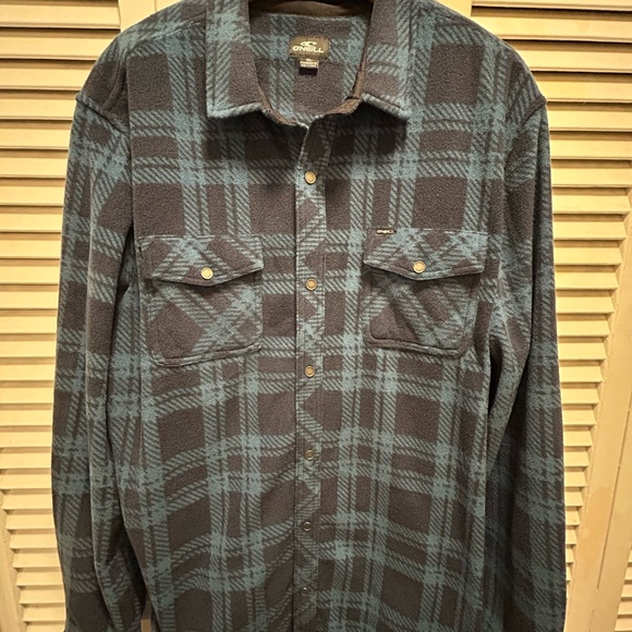 O'Neill Navy Checkered Shirt - Picture 5 of 5